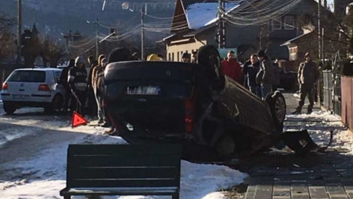 Accident cumplit, în Suceava: 3 victime, după ce mașina a intrat pe contrasens